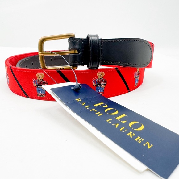 Polo Ralph Lauren CHRISTMAS BEAR Belt ๐ฅ๐ฅ๐ฅ๐๐ - Picture 1 of 14